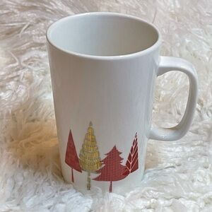 Starbucks 2017 16 Oz Holiday Coffee Cup Red Gold White